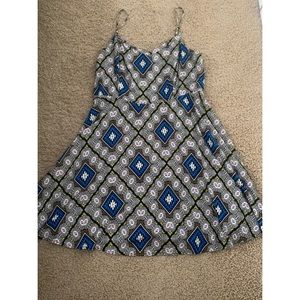 Old Navy Fit and Flare Multi Print Dress